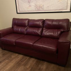 Burgundy, Leather Couches
