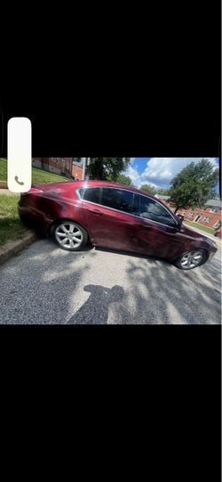 Red Acura TL Sedan