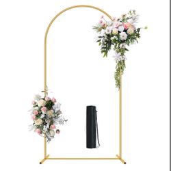6.6FT Gold Arch Backdrop