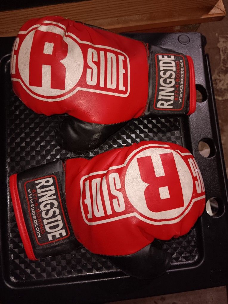 Kids Ringside Boxing Gloves And Head gear