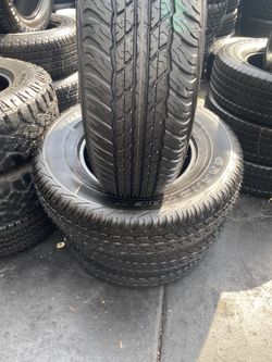 SET 245/75/16 DUNLOP SEMI NEW 95 %TREAD LIFE $280 PRICE INCLUDES PROFESSIONAL INSTALLATION AND TAX
