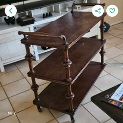 Wooden Rolling table cart for Sale! 🌟