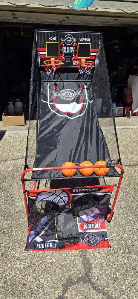 Double electronic basketball game