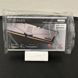 TCreate 16GB DDR4 Ram (2x8Gb, 3200MHz)