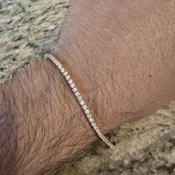 Lab Grown Diamond Tennis Bracelet 14k