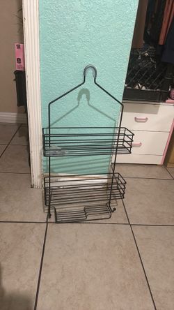 Black shower caddy