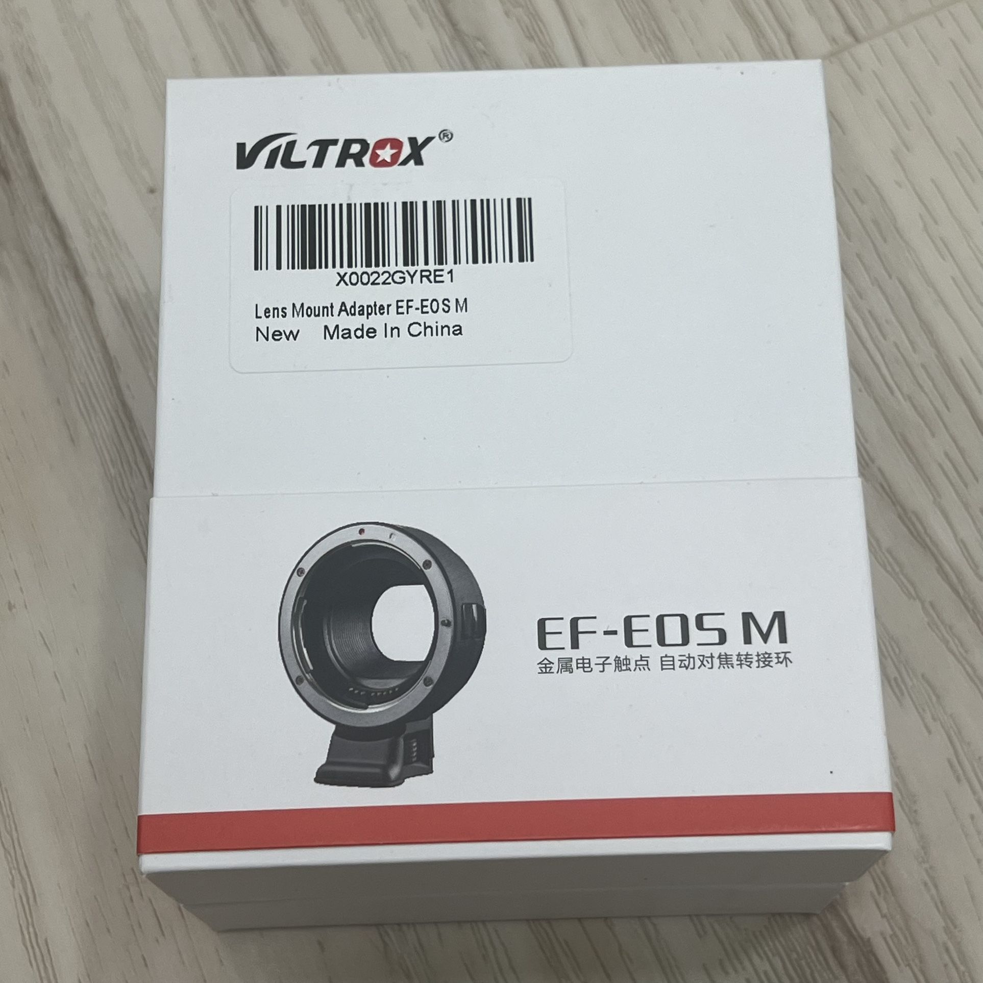 VILTROX EF-EOS M Lens Adapter Electronic Auto Focus Converter Canon NEW Sealed