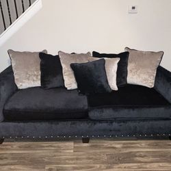 Midnight Blue Sofa Set