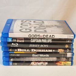 Blu Ray Lot of 7 Movies Drama Captain Phillips/ Jersey Boys / Bull Durham / Bad Words / The Man Who Shot Liberty Valance / Olympus Has Fallen / God is