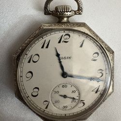 1920s Elgin Octagon Pocket Watch