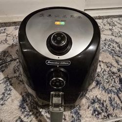 Proctor Silex Electric Air Fryer - Black:900W, 51Volume Capacity,Dishwasher-Safe