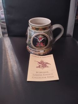 Budweiser limited edition collector's stein