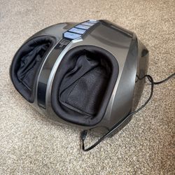 Foot Massager with Deep Kneading and Heat in Charcoal Grey - Miko Shiatsu