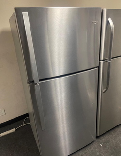 Whirlpool Stainless Top Mount Refrigerator w/ Glass Shelves