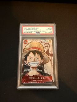 One Piece Monkey D. Luffy 25th Anniversary JPN PSA 10