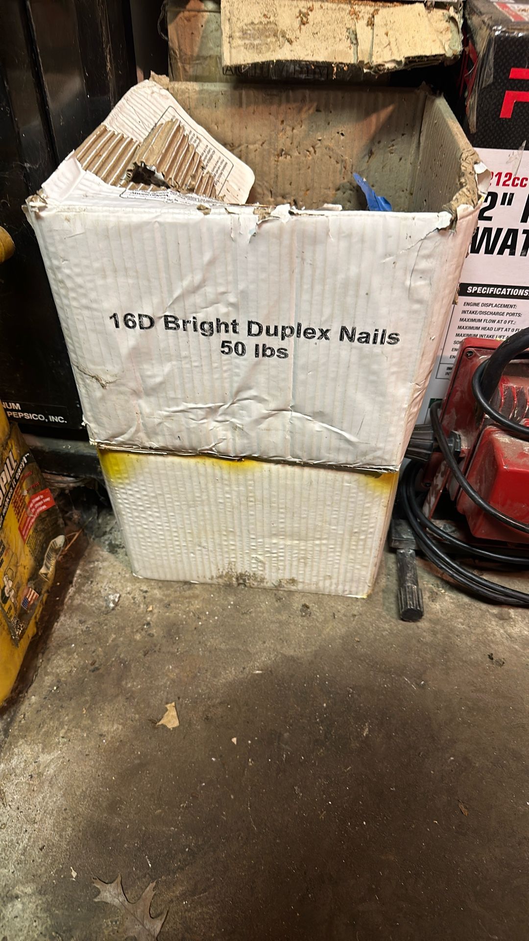 16D Bright Duplex Nails. ~75lbs