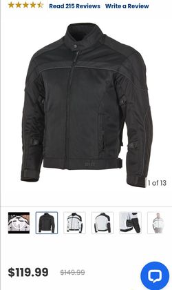 BILT Black Mesh Motorcycle Jacket