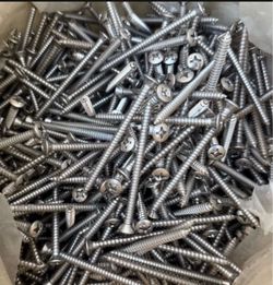 Stainless Steel Screws Phillips Oval Head Work Tools Contractor Construction Home Improvement Job Site Hardware Screws
