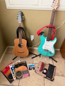 Laurel Canyon acoustic guitar  and Fender Electric guitar bundle