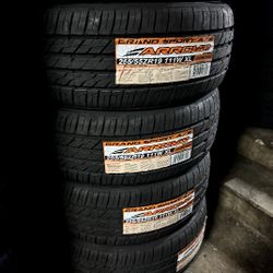 SET OF FOUR NEW TIRES 255/55/19 ARROYO GRANDSPORT ALL SEASON INCLUDING MOUNT AND BALANCE 