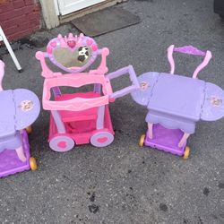 Frozen Little Girls Pretend Carts