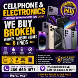 We buy broken phones ,iPad, tablets - don't throw it away we'll pay - depends on a model and condition we can pay more π€©β