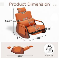 Rocking Chair With Retractable Footrest And Adjustable Backrest $99  Warehouse Clearance Sale   🔥First Come, First Served🔥  🔥Reserve with a Deposit