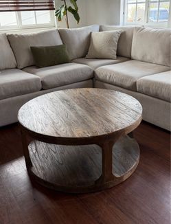 Restoration Hardware Round Coffee Table