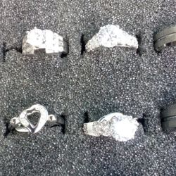 Silver 925 Diamond  (promise/Engagement)Women Ring