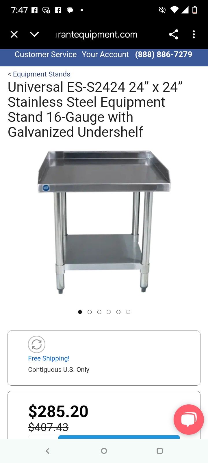 Stainless Steel Workbench