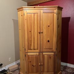 (LIKE NEW) Corner TV Cabinet With Shelving 