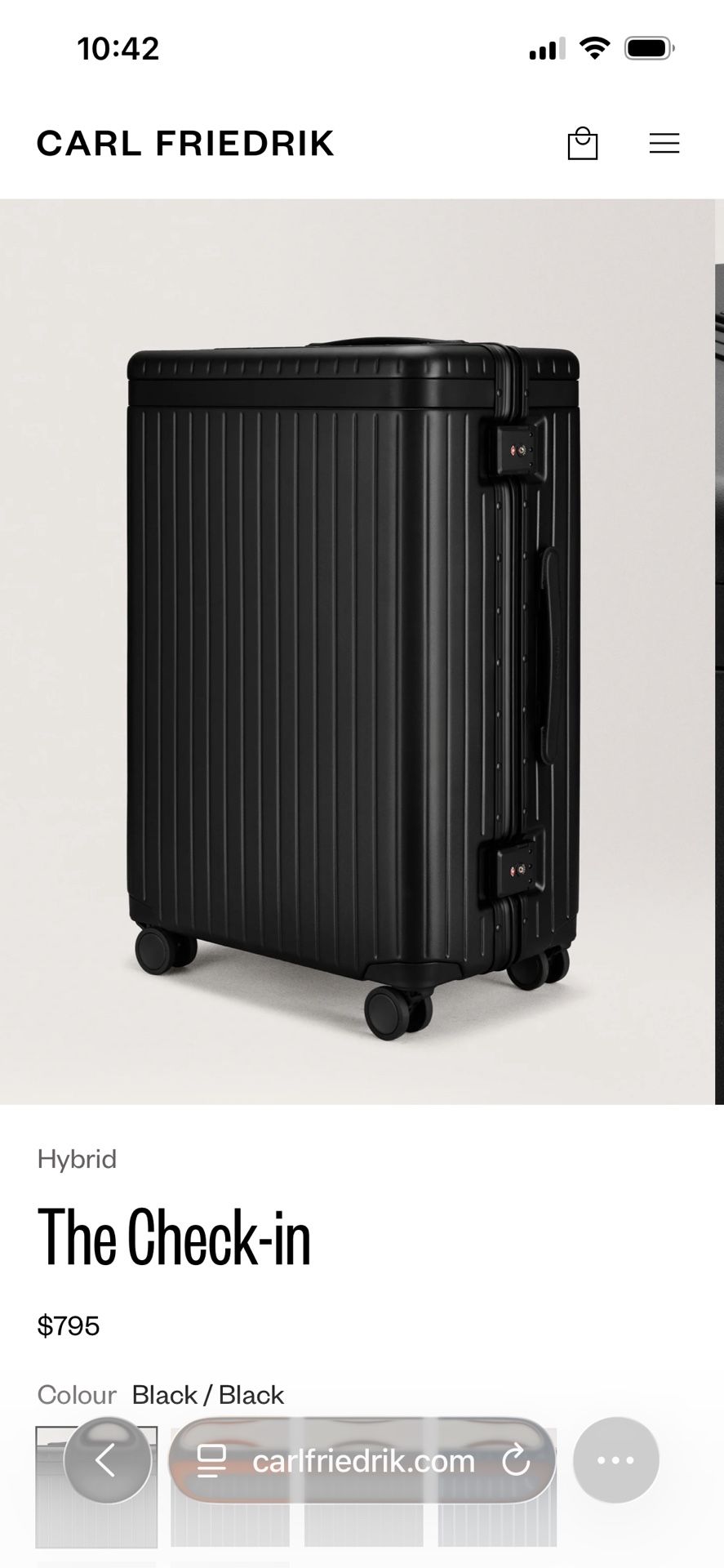 Carl Friedrik Designer Suitcase Luggage (New)