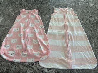 Baby Girl Sleep Sacks Size 0-3 and 0-6 Months