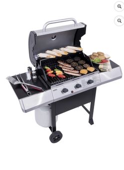 Gas Grill 3 Burner With Propane Gas Tank