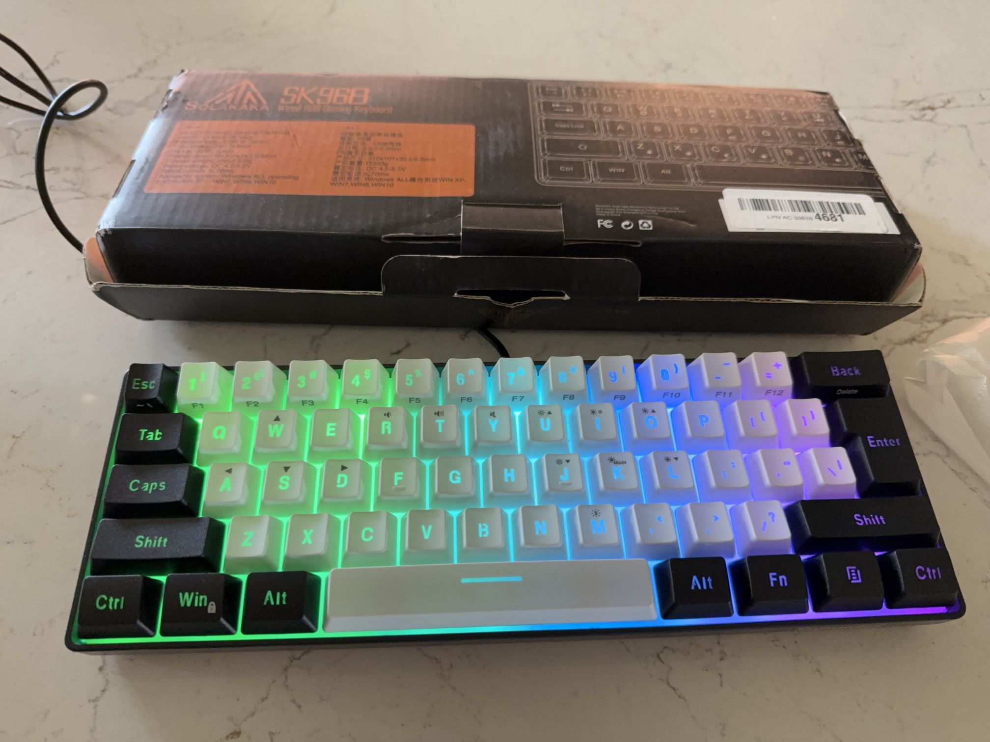 Gaming Keyboard With RGB lights Solakaka