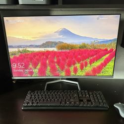 Desktop Computer And Monitor 