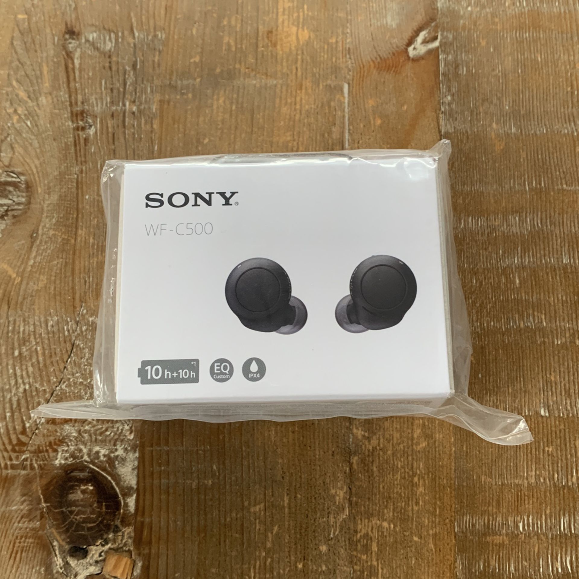 Brand New Sealed SONY WF-C500 Black Wireless Ear Buds Stereo 