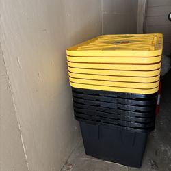 One Brand New Jumbo Storage Container Box Bin Tote ($13/each - 26 Avail - 27 Gallon)