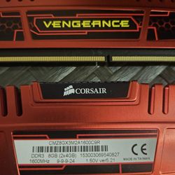 Corsair vengeance DDR3 8gb Sticks