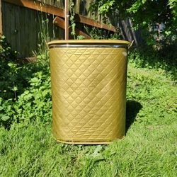 Vintage mcm laundry hamper