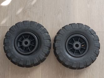 Small Wheels Tires Pair 9" Tire Wheel Tractor Scooter