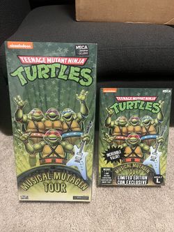 NECA TMNT MUSICAL MUTAGEN TOUR SET LARGE