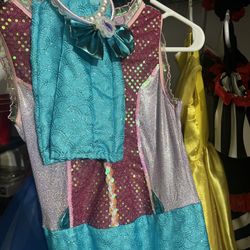 Halloween Costume Ariel! Frozen fits kid 3/4 With Wig!