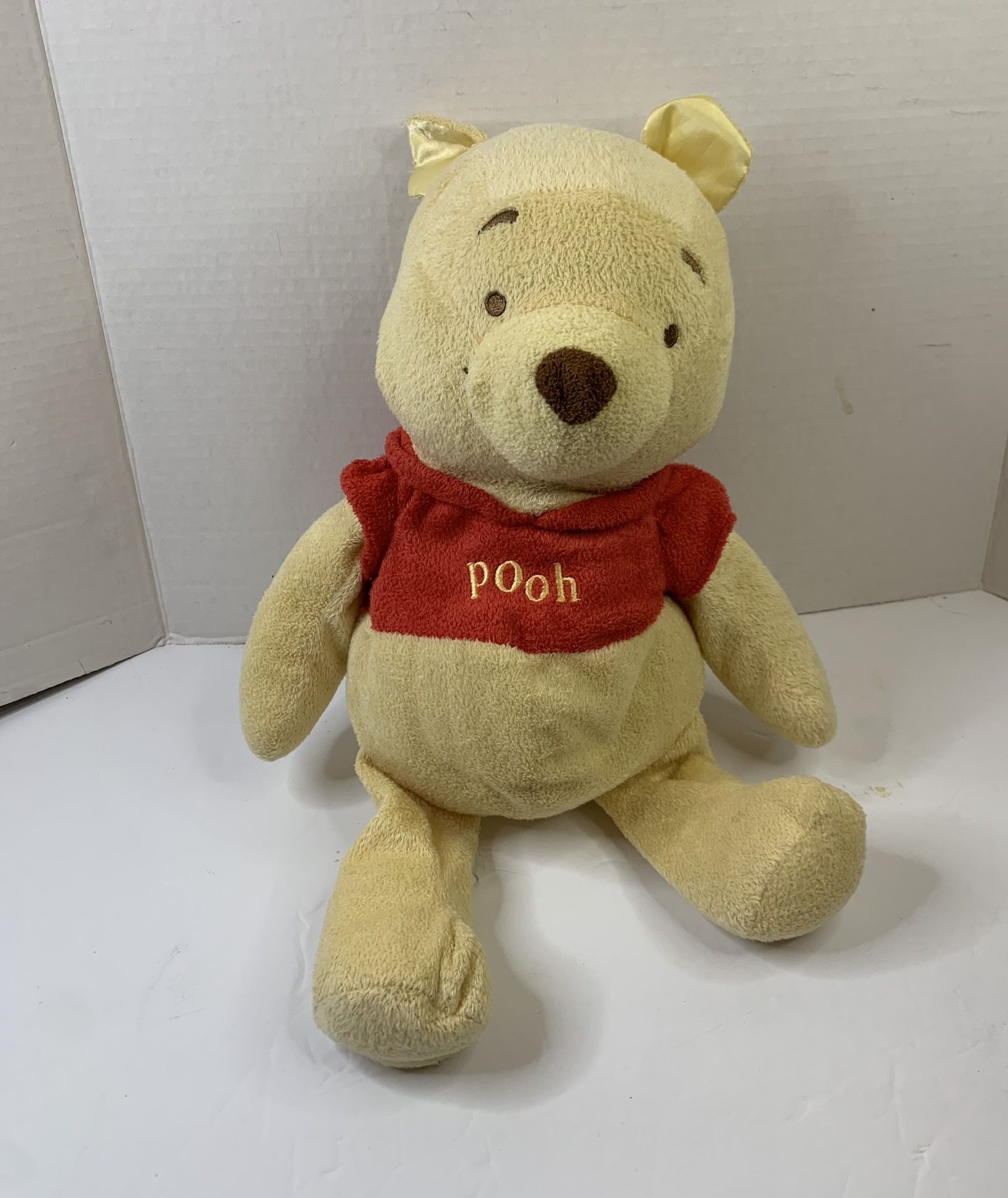 Winnie the Pooh Plush Disney Baby Red Shirt Teddy Bear