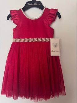 2T Toddler Couture Princess Red Dress