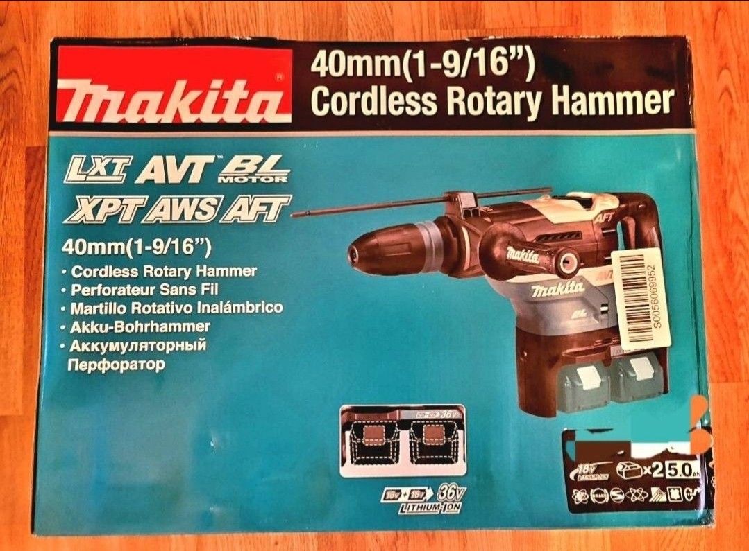 New Makita 36v SDS-MAX Rotary Hammer Cordless Brushless Kit $480 Firm. Pickup Only