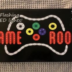 Flashing LED GAME ROOM sign