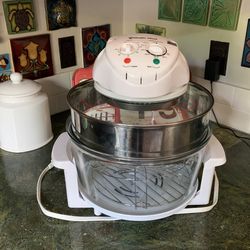  Magic Chef EWGC12W3 Glass Bowl Convection Oven, 3 gallon
