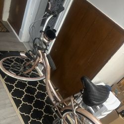 Kent Bayside Cruiser Bike - Rose Gold 26 In