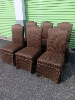 6 Skirted Chairs